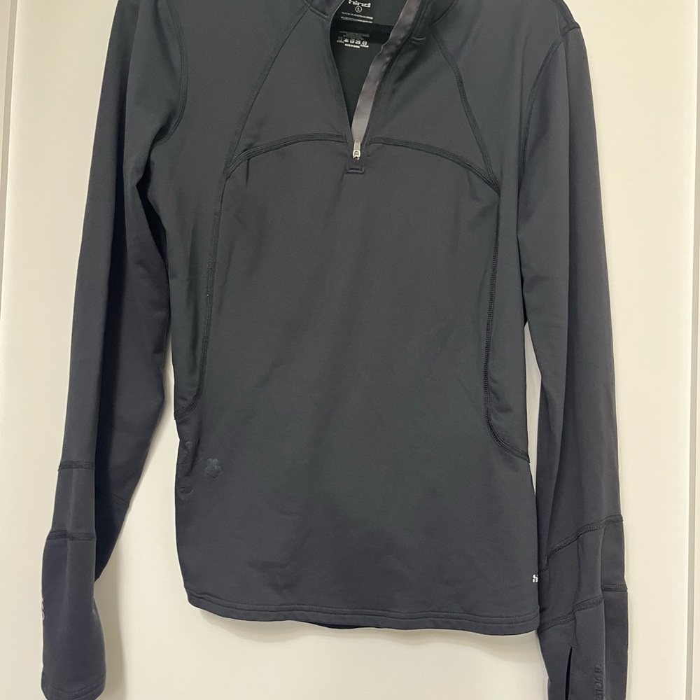 Hind Black Quarter-Zip Activewear Top